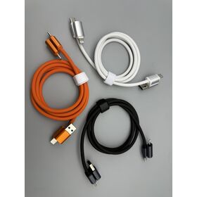 Cable Cargador Magnético de Aluminio Metálico de Alta Potencia 240W 4 en 1 de Carga Rápida 2026 para iPhone y Android