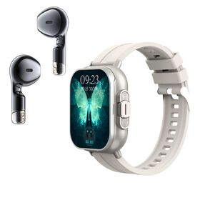 Smartwatch 2 em 1, rastreador de atividade física, pedômetro, smartwatch com fones de ouvido TWS, fones de ouvido de relógio