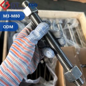 Batang Ulir Kustom ASTM A193 A320 Gr B8 B8M CL 1 2 Stainless Steel EN 1.4401 1.4301 S30400 S31600 Stud Bolt dan Mur A194 8
