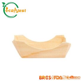 Proveedor de cajas de mousse desechables de madera ecológicas de 40 mm