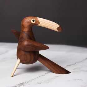 Figuras de Animales de Madera de Fábrica de Diseñadores - Juguete de Animales de Madera - Artesanía de Animales Curvados de Madera - Producción de Animales con Forma 3D mediante 5 Ejes