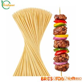Espetos Descartáveis Biodegradáveis 100% Bambu FSC para Churrasco e Catering, Grau Alimentício