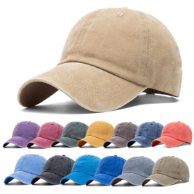 Großhandel Mode Snapback Dad Trucker Caps Hüte mit individuellem Sticklogo, gewaschene Denim-Baseballkappen für Sportler