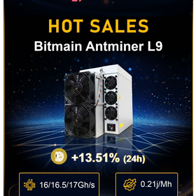 AntMiner L9 16G 16.5G,17G Experience the thrilling fun of mining, just like a roller coaster ride!