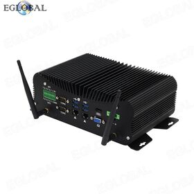 Mini PC Industrial Fanless Intel Core i7-1355U Generasi ke-13, 2x SO-DIMM DDR4, SSD M.2 SATA/NVME PCIE x4, Dukungan Watchdog, AWAL, RTC, WOL