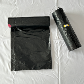 HDPE Drawstring Trash Bags - Heavy Duty Garbage Bags with Draw Tape