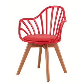 Vente en gros d'usine de chaises de salle à manger empilables en plastique colorées pour restaurant et hôtel