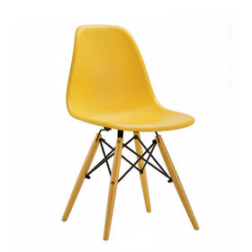 Tabouret Pas Cher Style Scandinave Couleur Vive Chaise en Plastique Empilable avec Rangement et Dossier