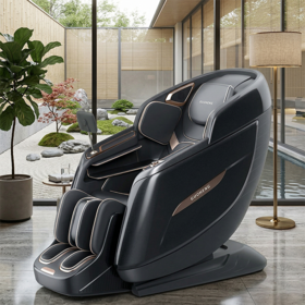 GUOHENG Luxus-Massagesessel 5D Zero Gravity Shiatsu Elektrischer Ganzkörper-Massagesessel