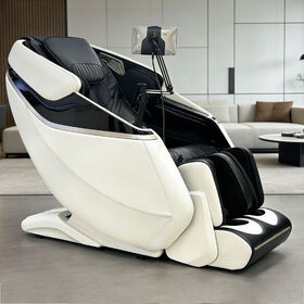High-End Shiatsu 4D Massagesessel, Zero Gravity, Ganzkörper-Airbags, beheizte Fußrolle, Wadenmassage, SL-Schiene