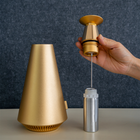 Difusor de Aroma Tipo Torre 100ml, Diseño de Lujo, Color y Caja Personalizados, Gran Capacidad y Bajo Consumo de Aceite para Hogar y Hotel