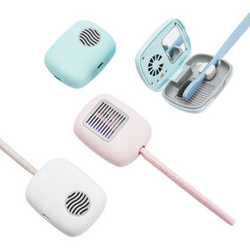 Désinfecteur de Brosse à Dents UVC SIMTIFUL avec Reflet Miroir, Ventilateur de Séchage Intégré, Rechargeable, Stérilisation Automatique
