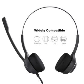Factory Direct Call Headset with ENC Noise Reduction, Premium Comfort Ear Pads, Busy Indicator Light, Teams Support,Crystal Clear