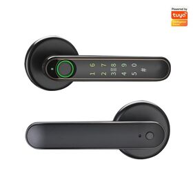 Hot Sell Zinc Alloy Fingerprint Smart Key Electronics Bedroom Home Tuya Handle Door Lock