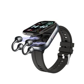 2,01-Zoll-Smartwatch mit kabellosen Ohrhörern, stilvollem Design und fortschrittlichen Funktionen, Clip-On-Ohrhörer-Uhr, Clip-On-Ohrhörer