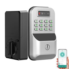 Factory sale Tuya Smart Deadbolt Lock for Wooden Door Cross-Border Fingerprint Password Electronic Key Zinc Alloy Cloud Data