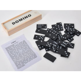 Wholesale wooden dominoes / Solid wood educational DIY children's / adult tabletop games dominoes game dominoes set