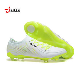 Zapatillas de fútbol para niños y niñas, corte bajo FG, tacos largos, entrenamiento deportivo, corte alto