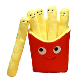 Großhandel Weiches Plüsch-Pommes-Kissen, individuelles Werbespielzeug mit Logo und Farboption