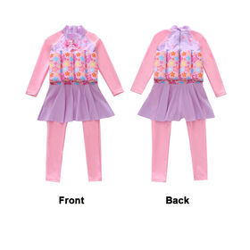 Maßgeschneiderte Schwimmanzüge für Kinder, einteiliges Kleid für Mädchen, schwimmende Strandbekleidung für Kleinkinder
