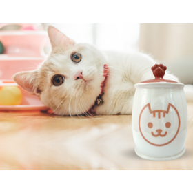 Customized cat cremation urn pet bone ash box pet supplies pet funeral ceramic bone ash box customization