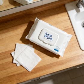Lingettes Nettoyantes Quotidiennes pour le Corps Sans Alcool, Lingettes Humides Hypoallergéniques pour Adultes pour Peaux Sensibles