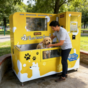 Machine à Laver Semi-Automatique pour Animaux USMILEPET, Baignoire pour Chiens, Station de Lavage pour Chiens, Station de Lavage Automatique pour Animaux en Libre-Service Extérieur
