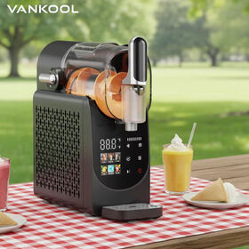 Elektrische Softeis- und Slush-Eismaschine mit 1,8L Kapazität, 6 voreingestellten Menüs und Temperaturregelung für Heim- und Hotelgebrauch