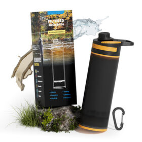Botella Purificadora de Agua UF Ecológica para Deportes al Aire Libre - Sistema de Filtración Tipo Prensa Push para Acampada y Senderismo
