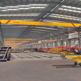 رافعة علوي للجسر الكهربائي المحمول 4 طن شعاع واحد للسفر والرفع والمناولة