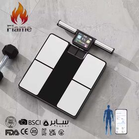 Smart Body Scale LED Display Black Body Fat Scale for Weight and BMI Measurement Recommended for Max 180kg