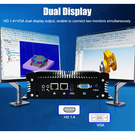OEM Fanless Industrial Mini PC In-tel Core I5 1335U WIFI6 BT5.2 SIM slot 3G/4G HD VGA 2*LAN 8*USB Mini Desktop Computer for POS