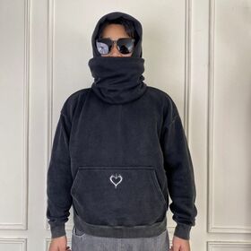 Boxy Fit 500 g/m² Dicker Fleece Kapuzenpullover Oversize Custom Logo Acid Wash Vintage Tasche Winter Herren Hoodie
