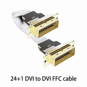 DVI connection cable 24+1 DVI male to DVI male Flexible flat cable Mini Micro hdmi hdtv Applicable computer monitor Raspberry Pi