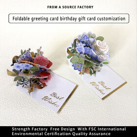 New Mother's Day 3D greeting card, creative butterfly Teacher's Day card, cross-border blessing 3D greeting card