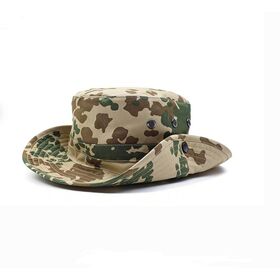 Chapeau Boonie Camouflage Haute Qualité pour Usage Tactique et Extérieur, Disponible en Motifs Camouflage Classiques, Convient à un Usage Militaire