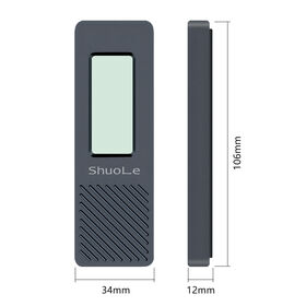 SHUOLE M2 SATA SSD Enclosure Aluminum USB 3.2 Type C External HDD Case Digital Display Compatible SATA Hard Disks Enclosure