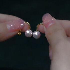 SISSLIA New Arrival Luxury Elegance S925 Silver U-Shape Imitation Pearl 8MM Stud Earrings