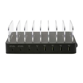 Public maison bureau portable multi usb chargeur station mobile électrique 8 fente téléphone intelligent station de charge pour plusieurs appareils