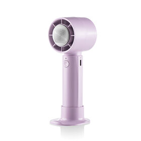 Mini Ventilador de Cuello Portátil de Alta Velocidad, Ventilador Eléctrico Recargable por USB con Soporte para Teléfono, Uso en Exteriores y para Regalo