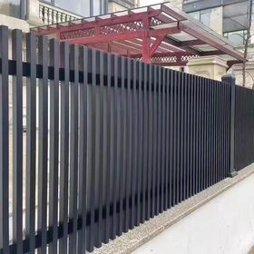 Cheap Modern Wholesale 8ft Outdoor Backyard Blade Fence Aluminum Customized High Quality Panel Fence For Builders