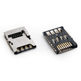 MUP manufacture push pull type micro SIM+TF card 2 IN 1 memory card connectors for card reader