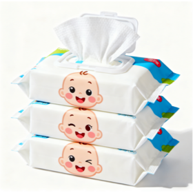 Feuchttücher für Babys mit Kamille & Aloe Vera - Feuchtigkeitsspendend, Reinigend, Parfümfrei - Fabrikpreis