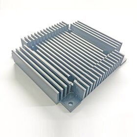 Custom Design Heat Sink Extruded CNC Machined Black Silver Anodized Aluminum Fin Radiator Manufacturing Fabrication