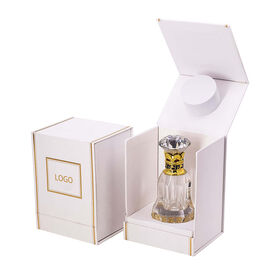 Usine En Gros 50ml Parfum Vaporisateur Verre Vide Carton Noir Cadeau Emballage Bouteille De Parfum Avec Boîte