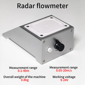 24GHz/80GHz Industrial Radar Flow Meter Sensor, Liquid Level & Water Velocity Measurement, RS485 Interface Radar Sensor