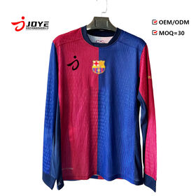 Jersey sepak bola grosir kustom cepat kering untuk rumah, dapat disesuaikan untuk segala musim