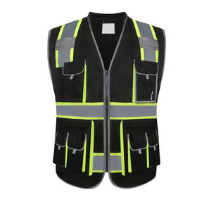 Individuell gestaltbare Warnweste für Verkehr, Straßenbau, Fahrer, Reinigungspersonal - Hochwertige Sicherheitskleidung aus Polyester-Baumwolle