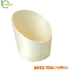 Tasse Coulissante Jetable Biodégradable en Bois, Emballage Personnalisé, Qualité Alimentaire, Fabricant