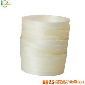 Fournisseur de Gobelets Jetables Biodégradables en Bois avec Emballage Personnalisé pour Toutes Sortes de Sauces
